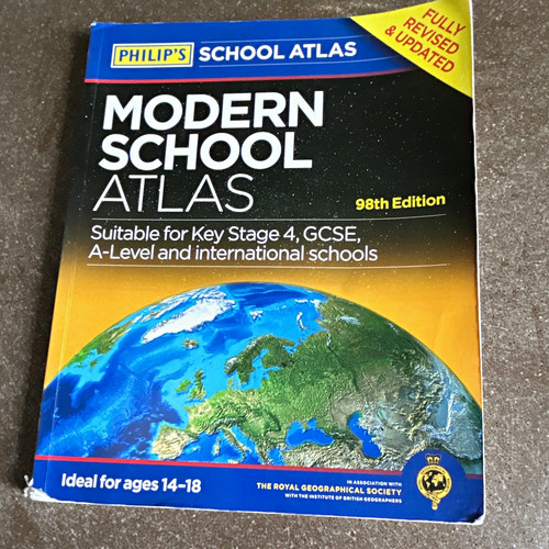 Philip modern school atlas - school,