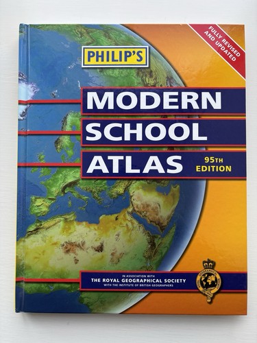 Modern school atlas - -, philips